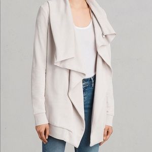 Look good feel cozy! Nude cardigan w zipper detail